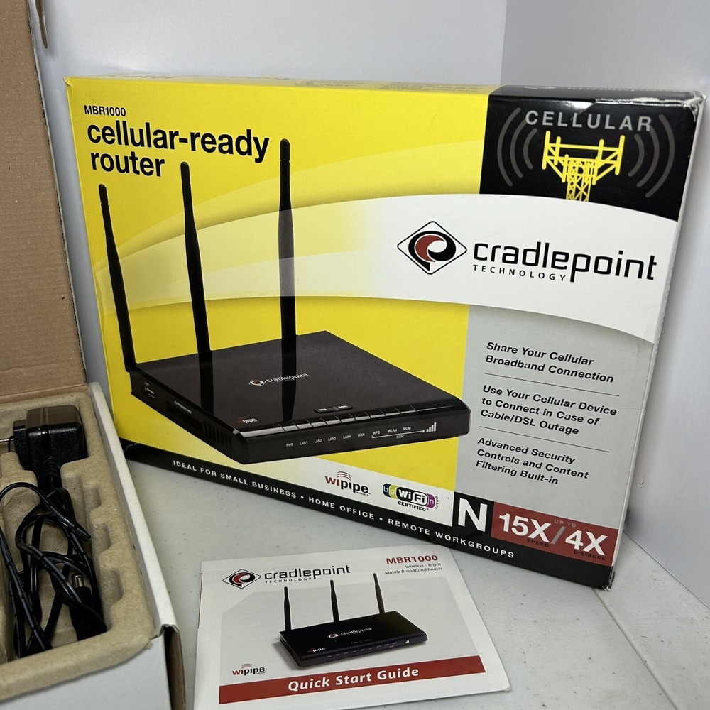 Cradlepoint MBR1000 3G/4G Mobile Broadband Router Cellular-Ready WiFi N‎ - Picture 4 of 8
